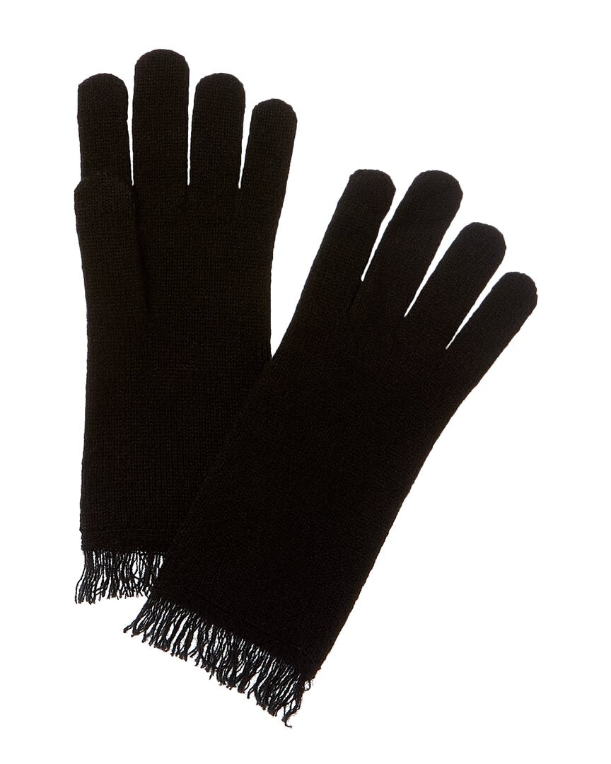 Amicale Cashmere Jersey Fringe Cashmere Gloves