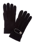 Forte Cashmere Button Cuff Cashmere Gloves