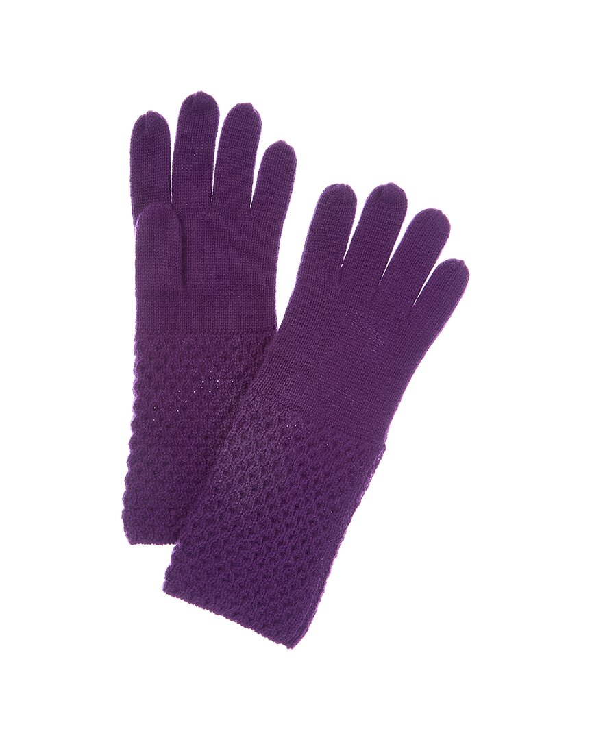 Forte Cashmere Cable Texture Stitch Cashmere Gloves