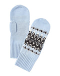 Forte Cashmere Jacquard Cashmere Mittens