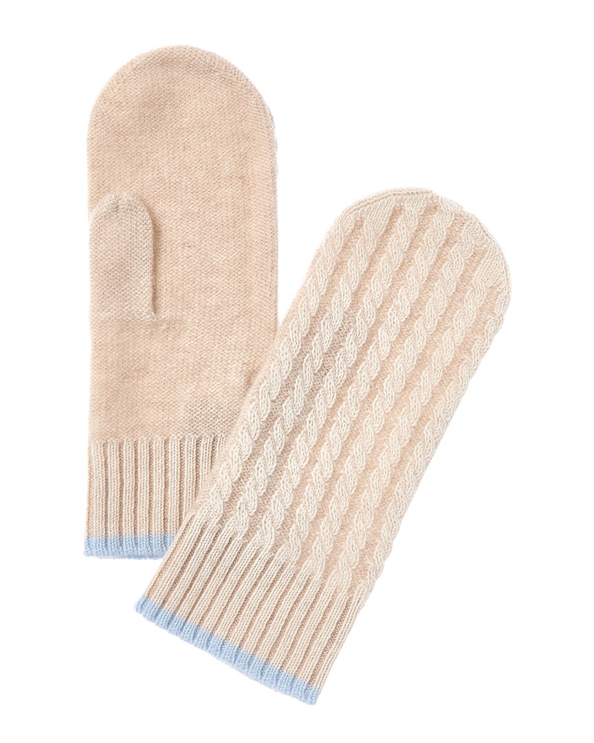 Forte Cashmere Plaited Baby Cable Cashmere Mittens