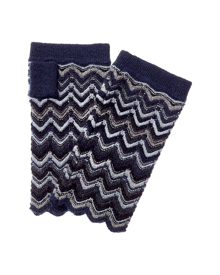 Forte Cashmere Zigzag Cashmere Texting Gloves
