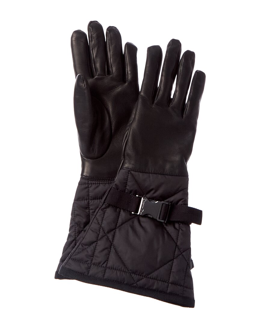 Dior Cashmere-Lined Leather Gloves