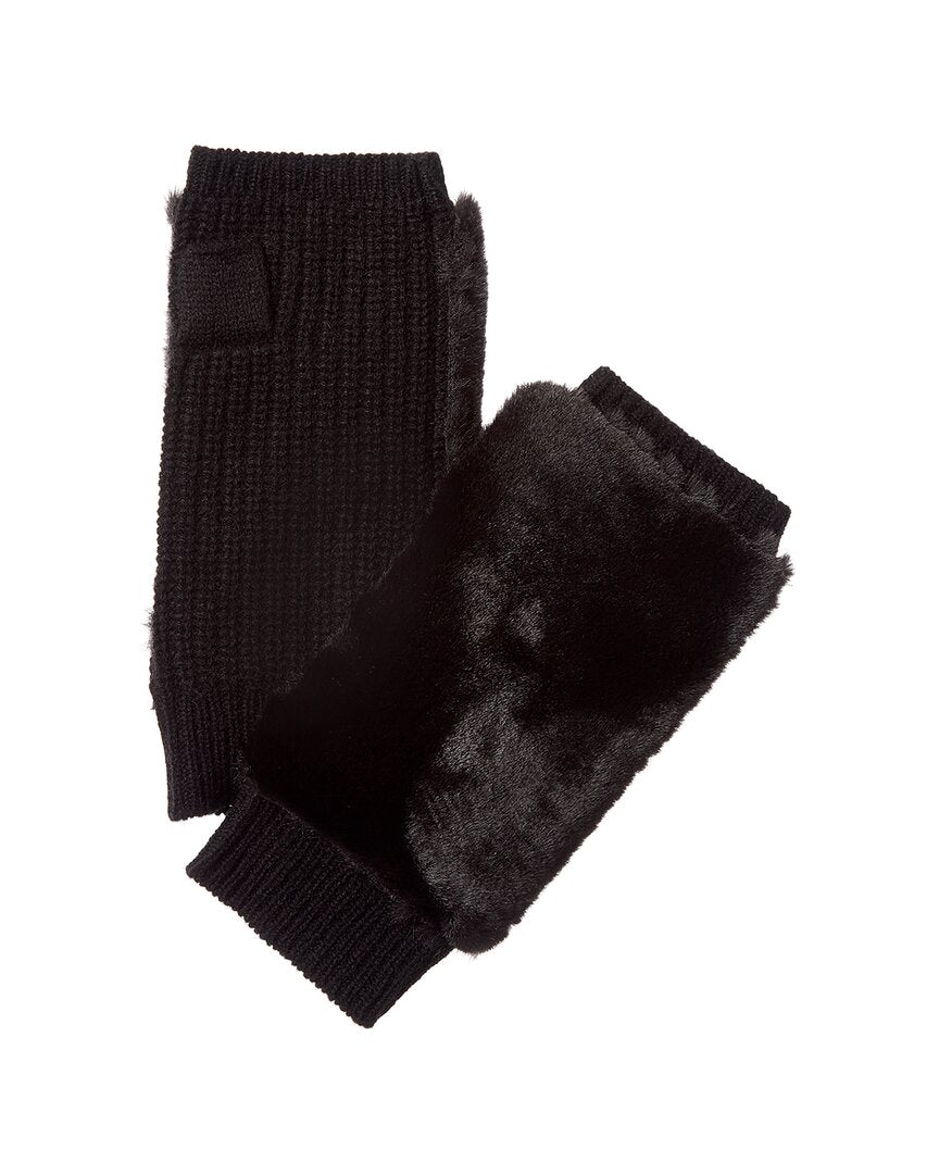 Hannah Rose Open Top Cashmere Mittens