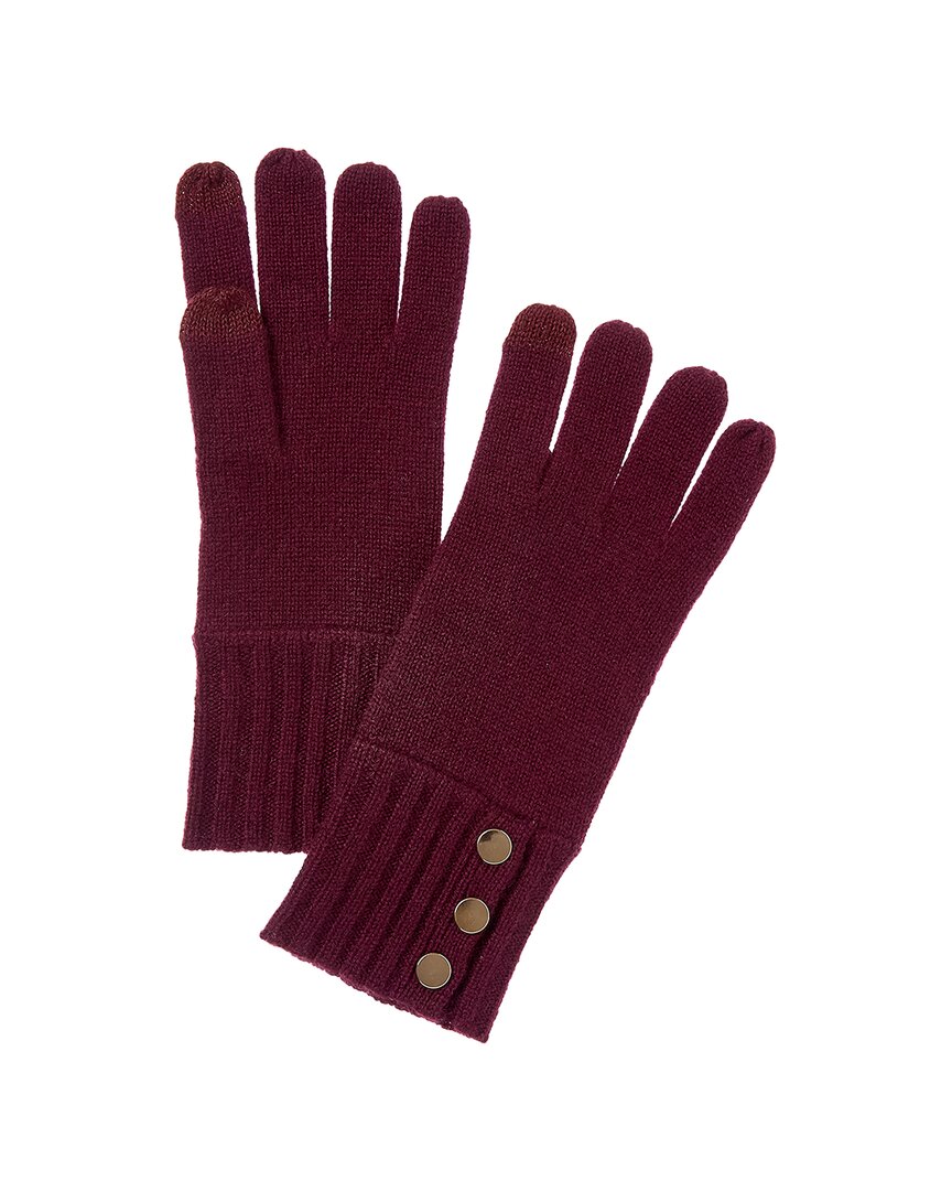 Bruno Magli Button Cuff Cashmere Gloves