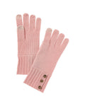 Bruno Magli Button Cuff Cashmere Gloves