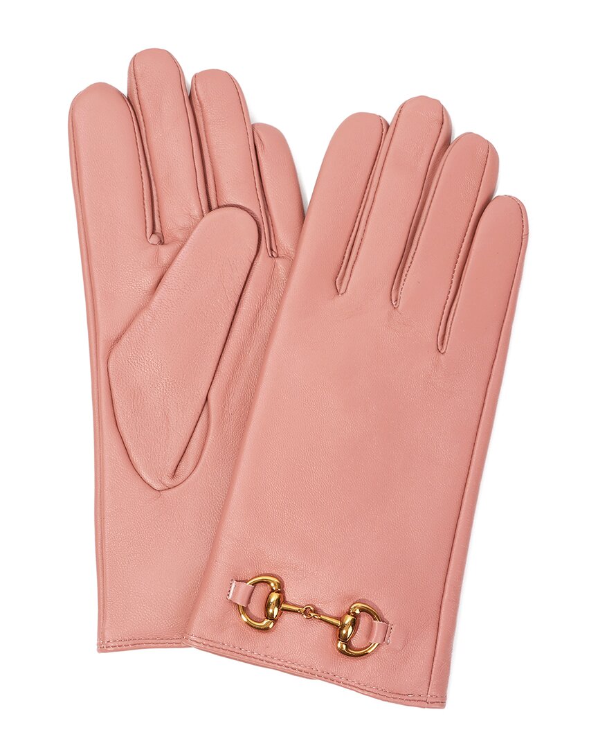 Tiffany & Fred Paris Cashmere-Lined Leather Gloves