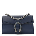 Dollar Calfskin Crystal Small Dionysus Shoulder Bag Blue Agata Montana Sapphire