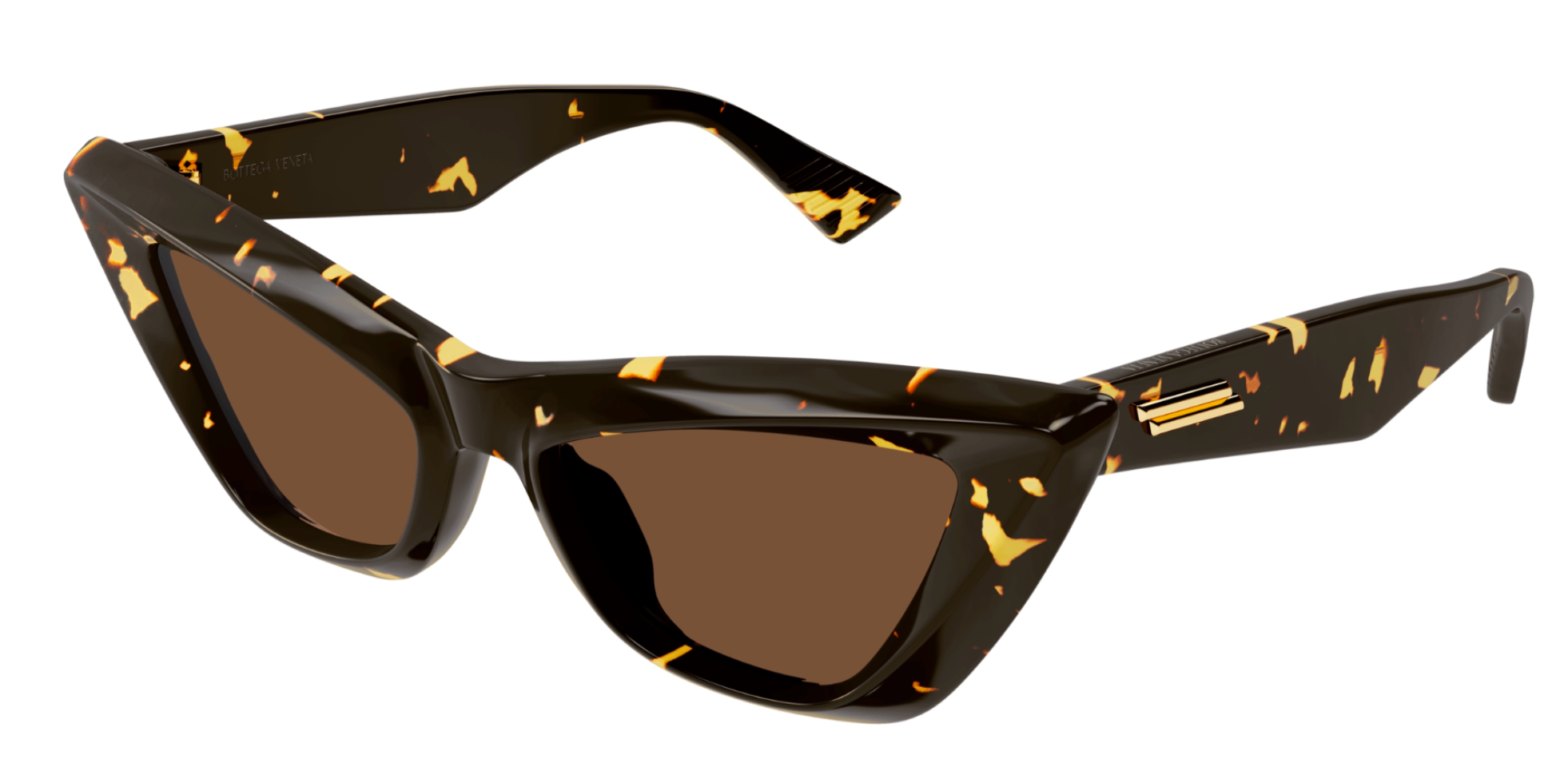 Bottega Veneta BV1101S-002 Tortoiseshell Cat-Eye Sunglasses
