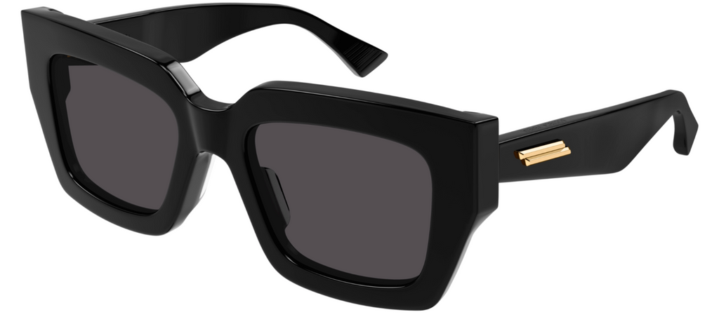 Bottega Veneta BV1212S-001 Bold Black Geometric Oversized