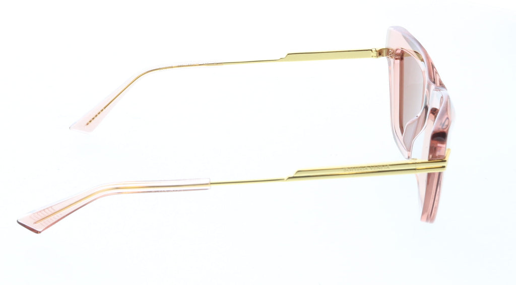 Bottega Veneta BV1241S-006 Pink Transparent Cat-Eye Sunglasses