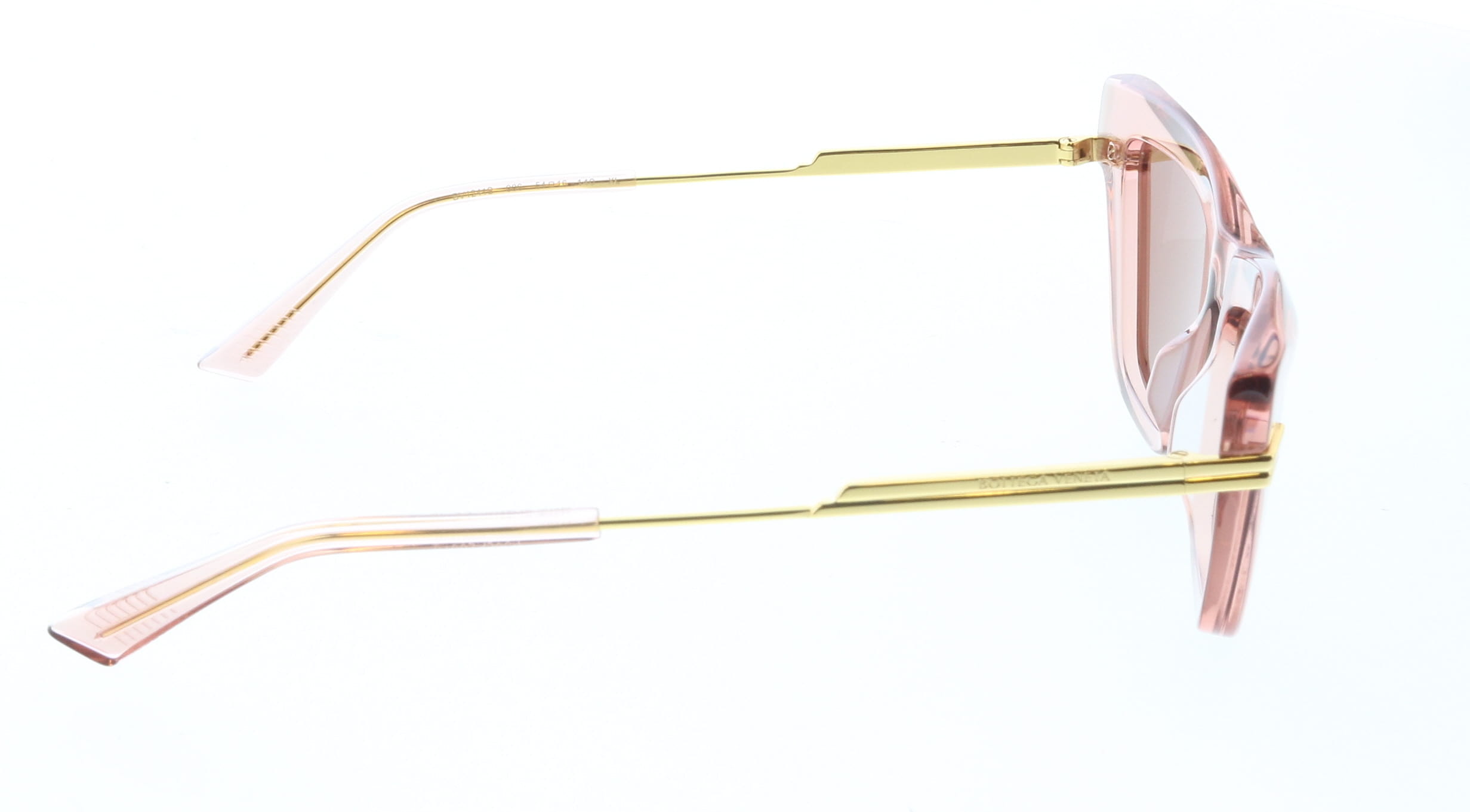 Bottega Veneta BV1241S-006 Pink Transparent Cat-Eye Sunglasses