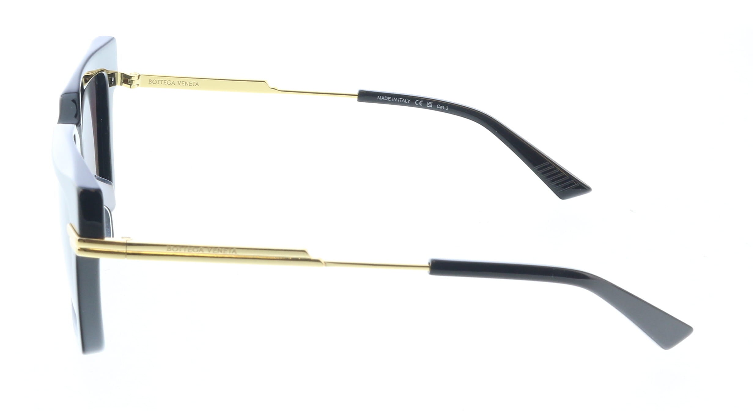 Bottega Veneta BV1242S-001 Black Oversized Square Sunglasses