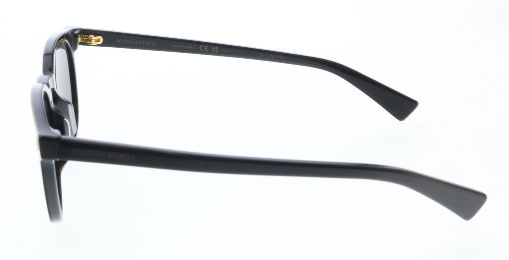 Bottega Veneta BV1253S-001 Black Round Sunglasses  Gold