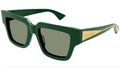 Bottega Veneta BV1276S-003 Luxury Green Square Sunglasses – Bold