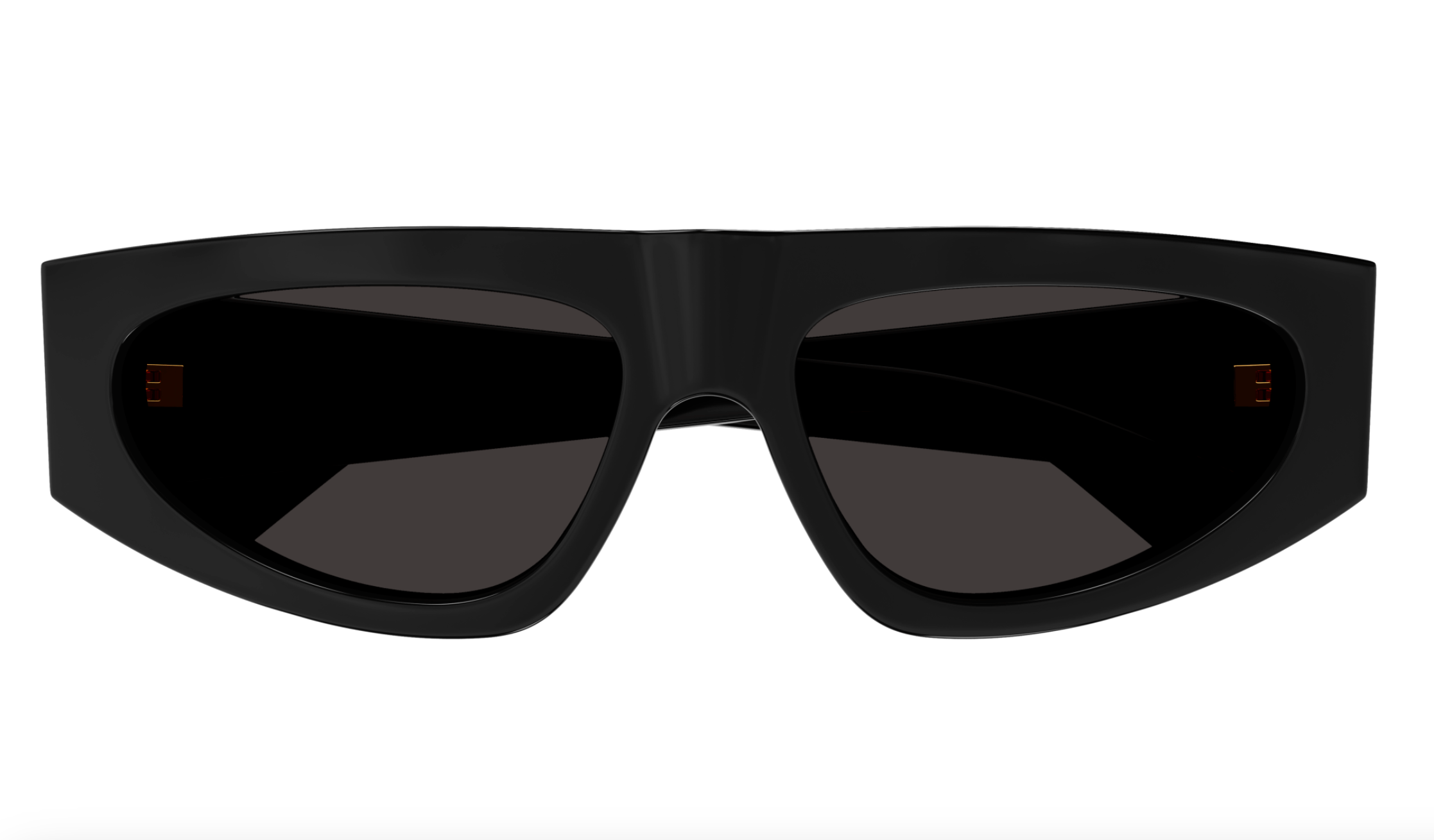 Bottega Veneta BV1277S-001 Bold Black Shield Sunglasses –
