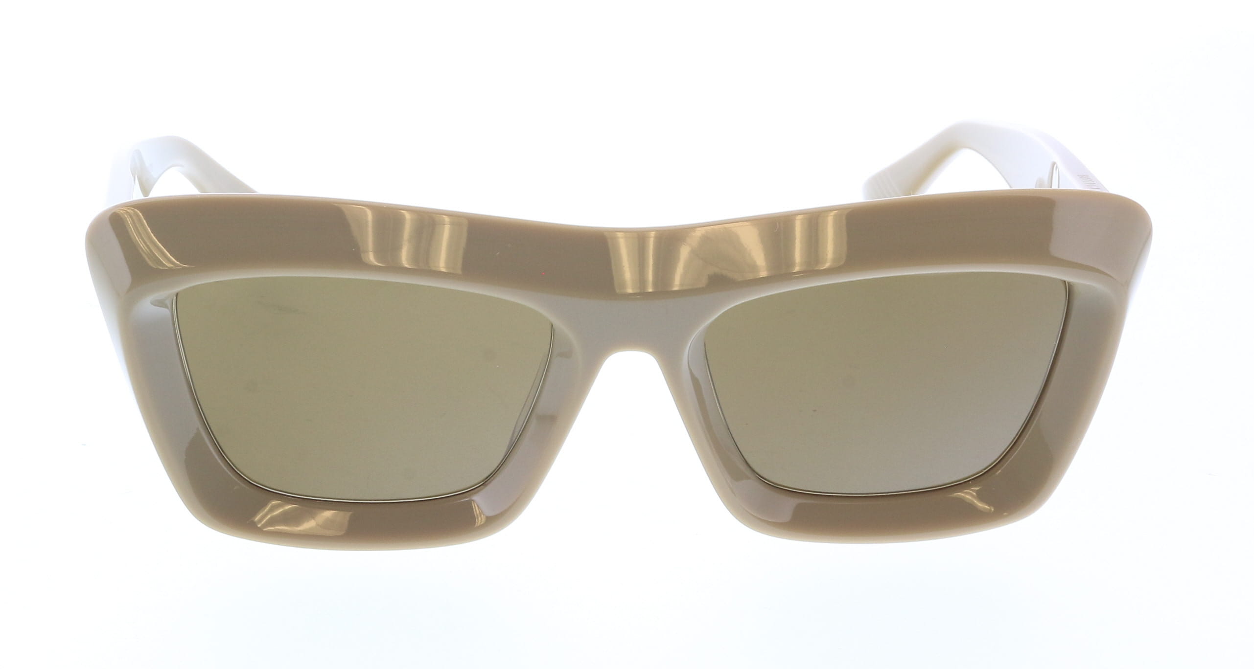 Bottega Veneta BV1283S-003 Taupe Oversized Shield Sunglasses