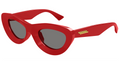 Bottega Veneta BV1325S-003 Bold Red Cat-Eye Sunglasses  Dark