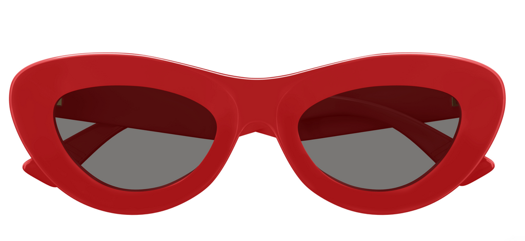 Bottega Veneta BV1325S-003 Bold Red Cat-Eye Sunglasses  Dark