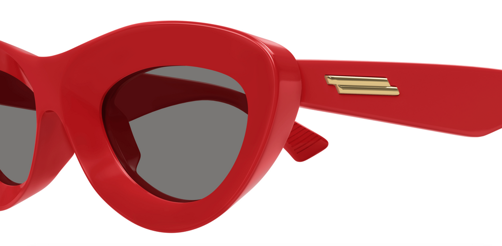 Bottega Veneta BV1325S-003 Bold Red Cat-Eye Sunglasses  Dark