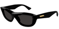 Bottega Veneta BV1326S-001 Square Sunglasses  Gold Detailing