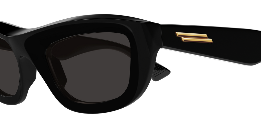 Bottega Veneta BV1326S-001 Square Sunglasses  Gold Detailing