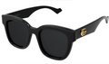 Gucci GG0998S-001 Bold Oversized Square Sunglasses with Black Frame and Dark Len