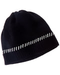 Forte Cashmere Contrast Edge Cashmere Hat Black One Size