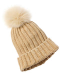 La Fiorentina Chenille Hat, Beige
