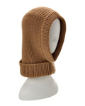 Fendi Ribbed Wool & Cashmere-Blend Balaclava Beige One Size