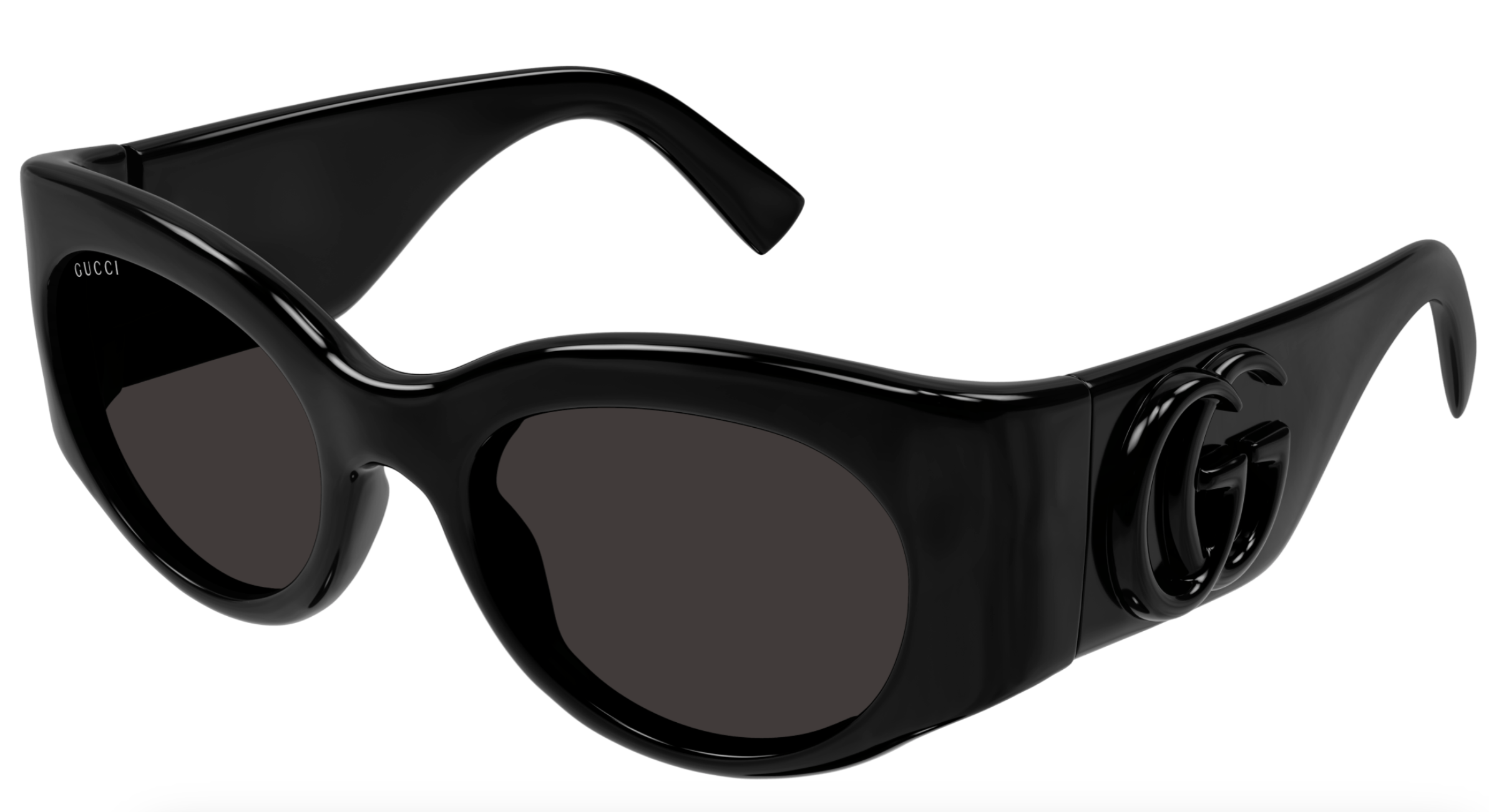 Gucci GG1544S-001 Black round Ladies Sunglasses