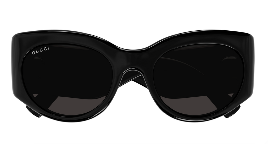 Gucci GG1544S-001 Black round Ladies Sunglasses