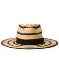 Btb Los Angeles Harlow Straw Hat Brown Multi