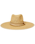 Btb Los Angeles Cassie Studded Rope Straw Hat Brown Multi