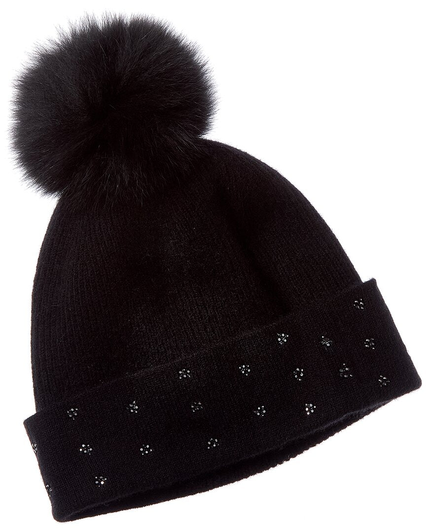 Forte Cashmere Crystal Cuff Cashmere Hat