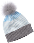 Forte Cashmere Colorblocked Plaited Rib Cashmere Hat