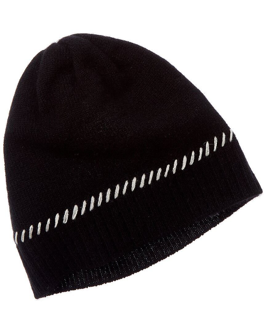 Forte Cashmere Contrast Edge Cashmere Hat