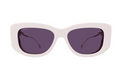 Gucci GG1566S-003 Ivory front with gold metal cat eye - squared Ladies Sunglasses