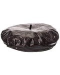 Dior Leather Beret, 57, Black