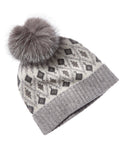 Sofiacashmere Lurex Fairisle Wool & Cashmere-Blend Hat