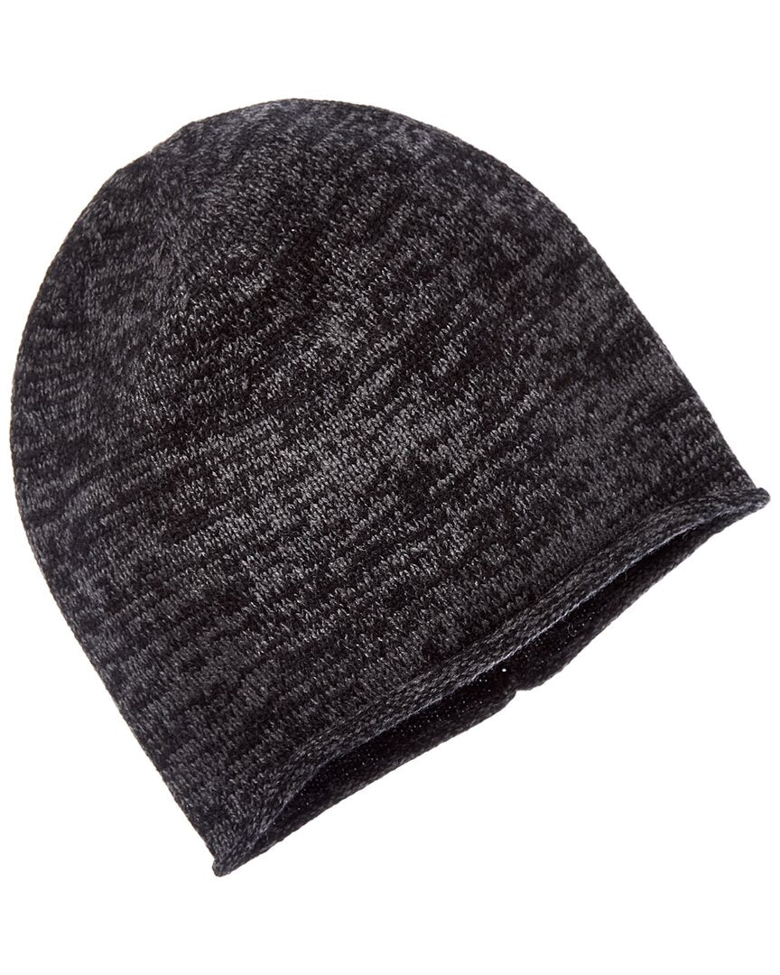 Amicale Cashmere Knit 2-Tone Cashmere Beanie