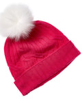 Hannah Rose Wide Cable Cashmere Hat