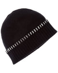 Bruno Magli Whipstitch Cuffed Cashmere Hat