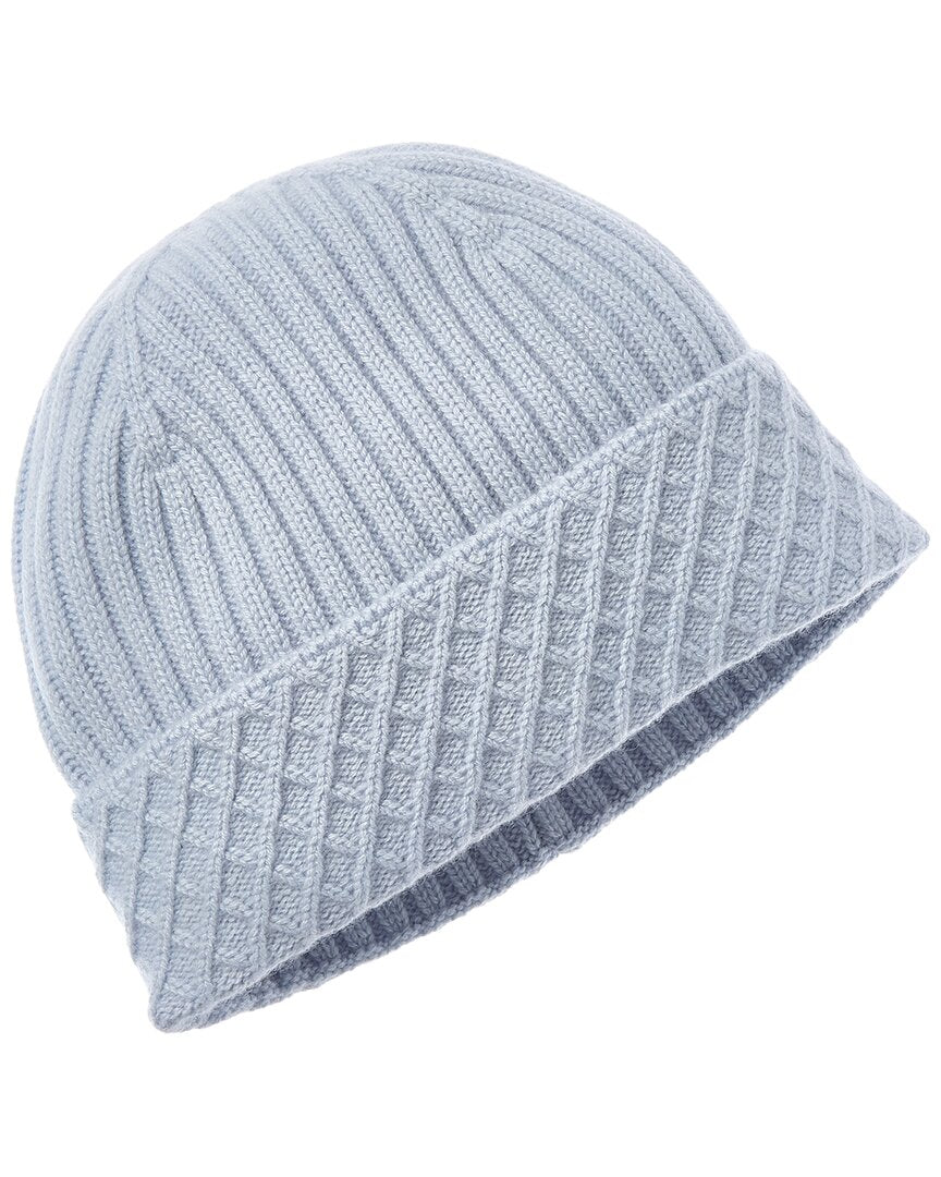 Bruno Magli Diamond Cuff Rib Cashmere Beanie