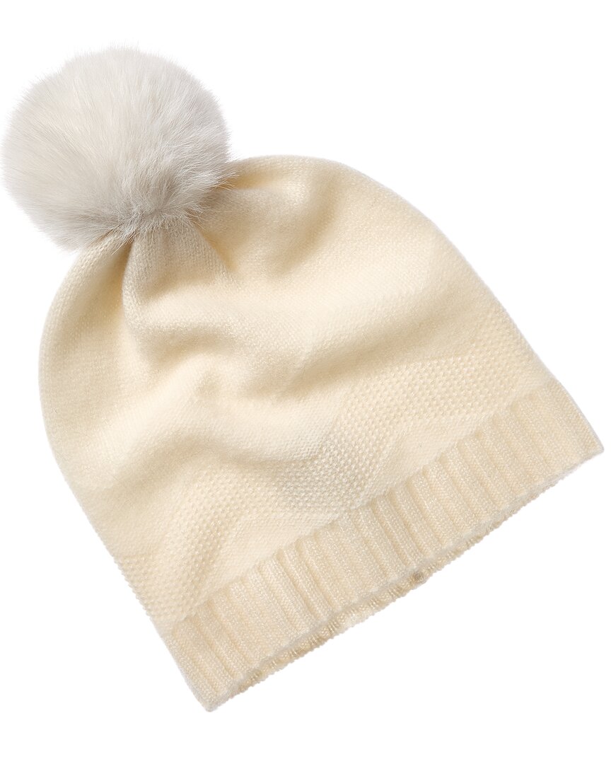Phenix Zig-Zag Texture Cashmere Beanie