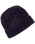 Amicale Cashmere Chunky Cable Cuffed Wool & Cashmere-Blend Hat
