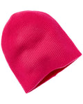 Amicale Cashmere 2 Color Reversible Rib Cashmere Hat