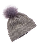 Amicale Cashmere Winding Cable Cuff Wool & Cashmere-Blend Hat