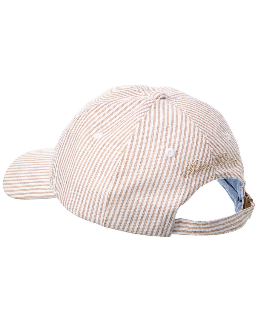 Brooks Brothers Stripe Seersucker Baseball Hat