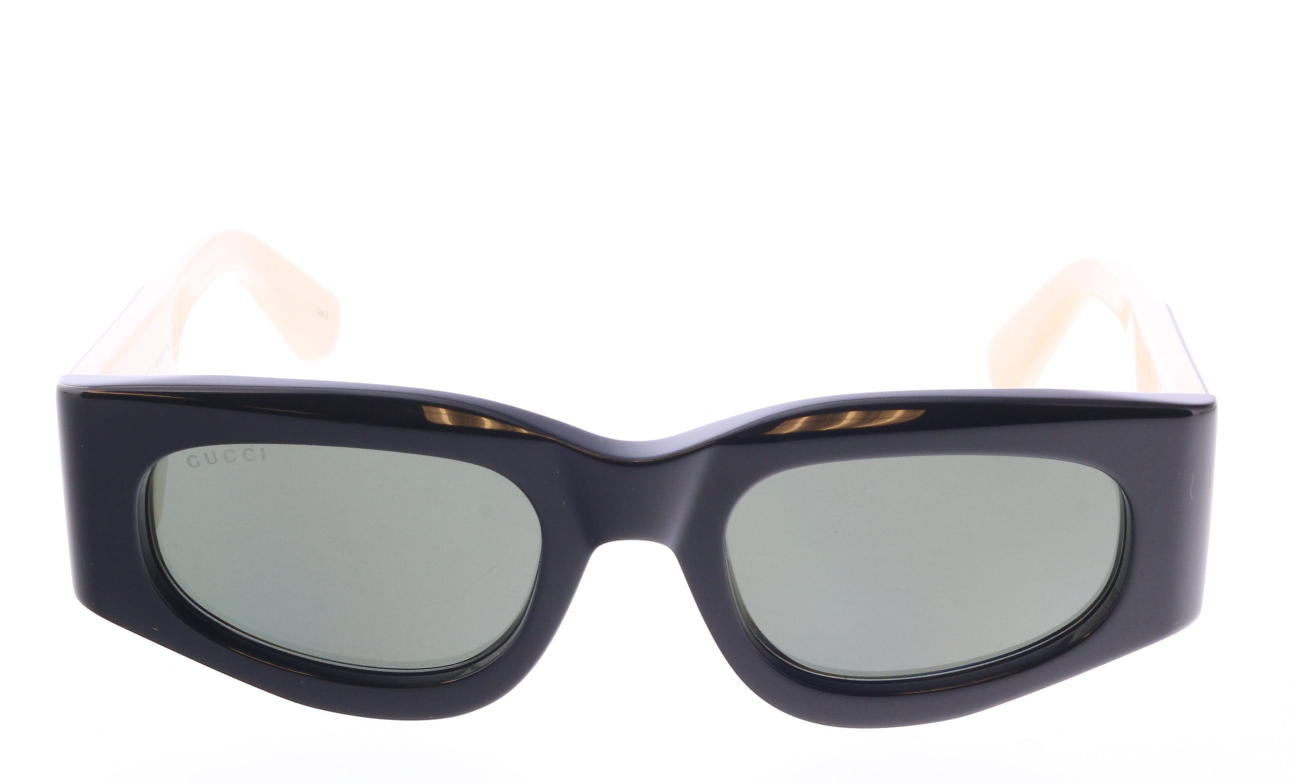 Gucci GG1664S-001 Black & Ivory square Ladies Sunglasses